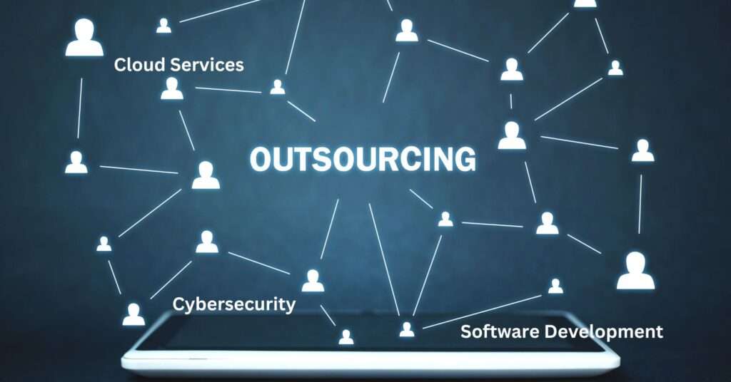 A picture if It outsourcing company in Nepal describing process.